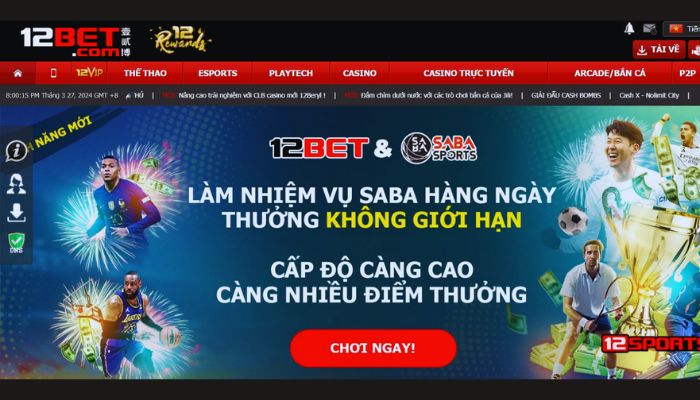 Nhà cái bóng đá 12bet