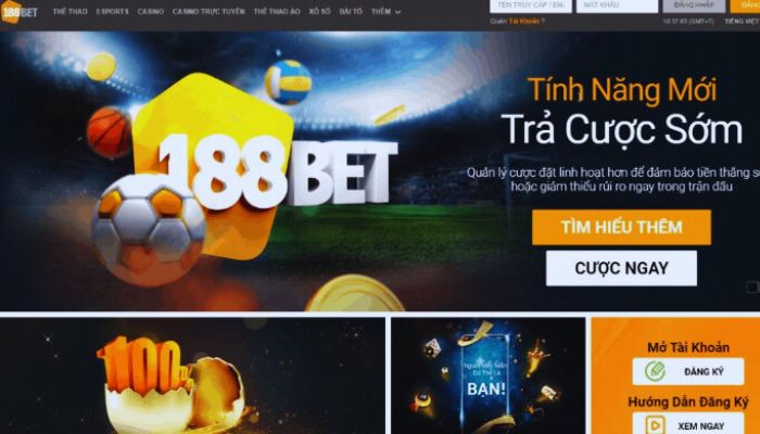 Nhà cái cá cược uy tín 188BET