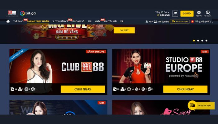 Nhà cái casino online M88