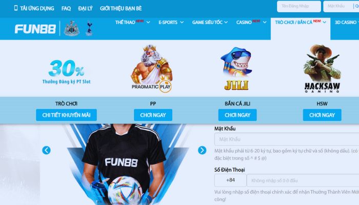 Nhà cái tặng code FUN88